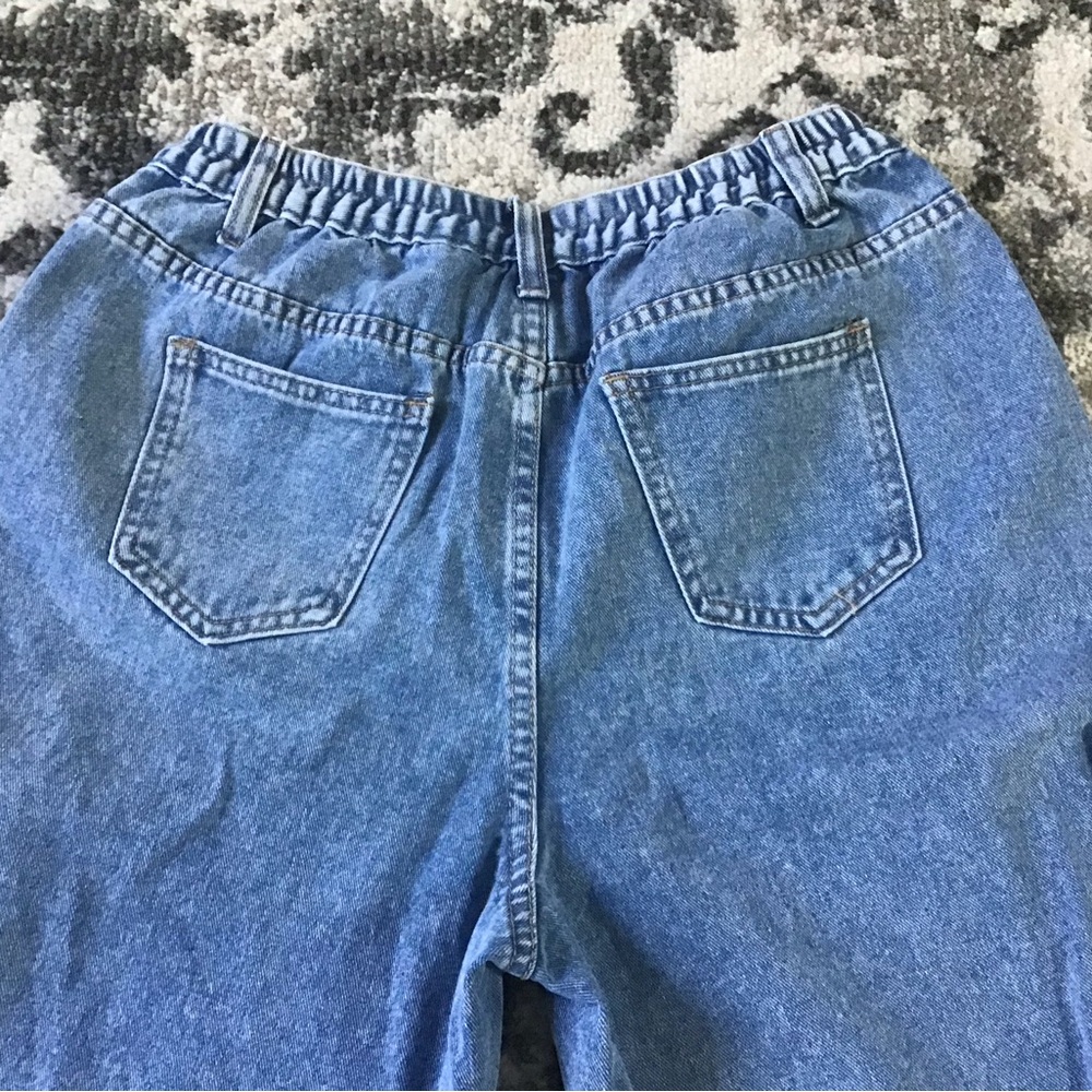 SHEIN Lighter Wash Denim Long Cargo Shorts, Size 31 - Picture 6 of 13
